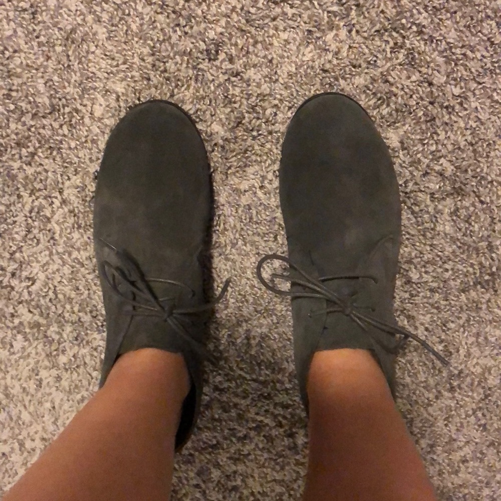 Grey Suede Franco Sarto booties